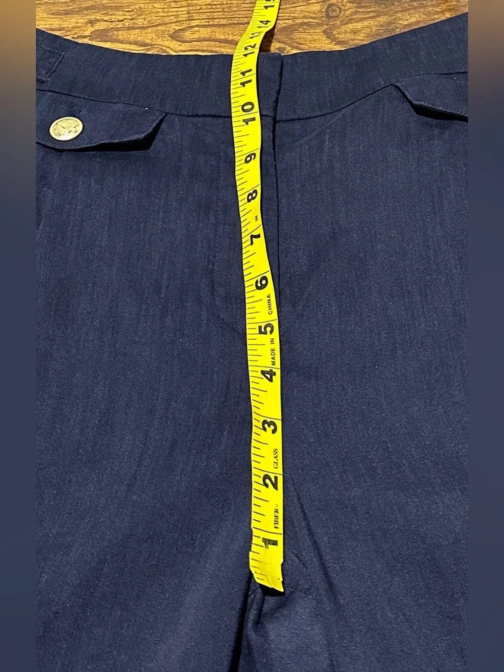 J.CREW Navy Wide Leg Trouser in Italian Linen